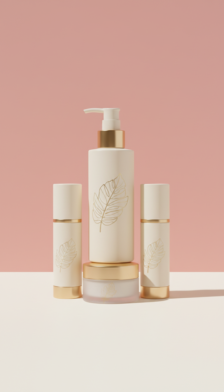 Signature Botanical Facial Set with Gold Accents