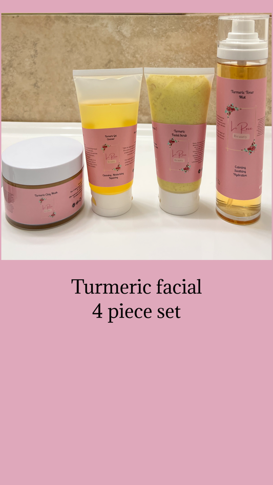 Turmeric facial 4 piece set