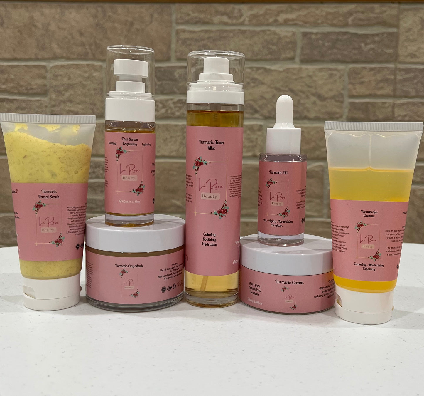 Turmeric 7 pieces facial set